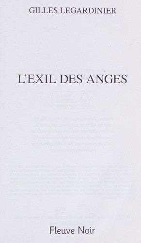 L'exil des anges : Gilles Legardinier