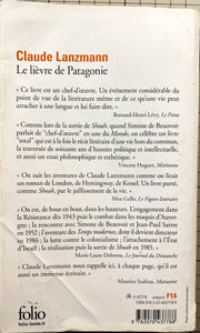 Le lièvre de Patagonie : Claude Lanzmann