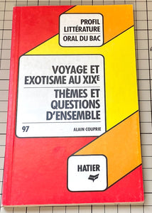Voyage et exotisme au XIXe siècle : Alain Couprie