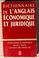 Charger l&#39;image dans la galerie, Dictionnaire de L&#39;anglais Économique Et Juridique : Anne Deysine
